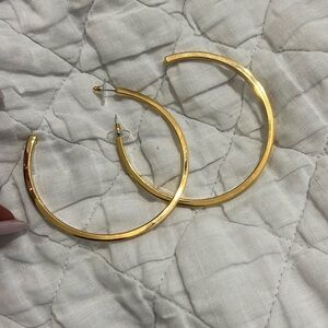 Lele Sadoughi. Never Worn. Gorgeous and from revolve. Oversized skinny hoops